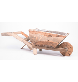 Dijk Wheelbarrow Planter Historic Wood 48x14x18cm