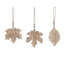 Ornamental Leaf - Brown - l11xw1xh10cm