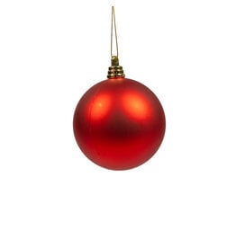 Matte Red Ball Ornament - 3"