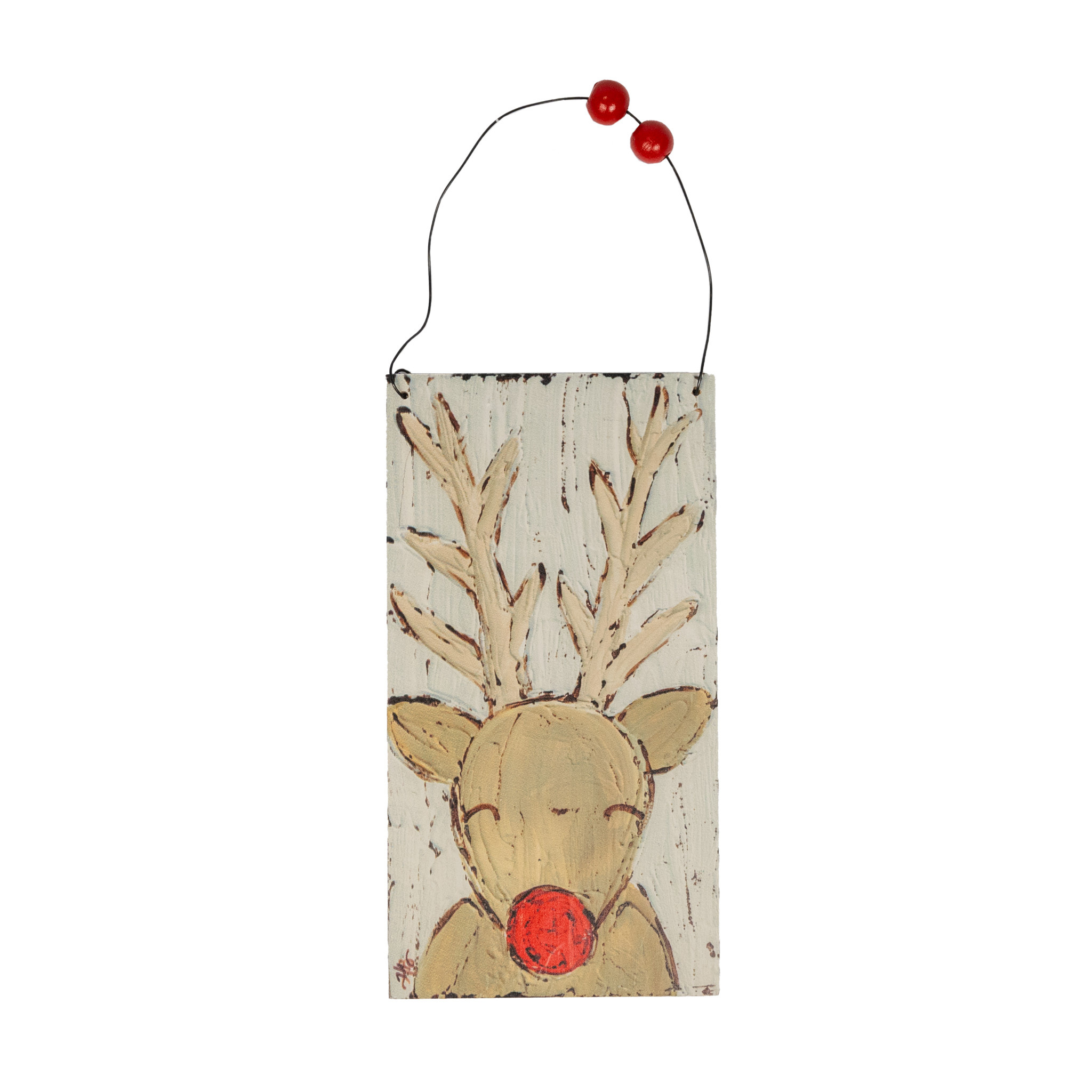 Reindeer Wooden Ornament - 7"