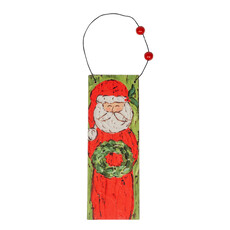 Santa Claus Wooden Ornament - 6"