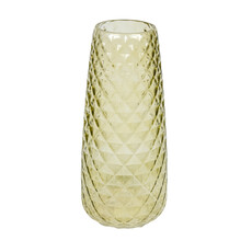 Vase Frosted Glass - Textured D10x21cm