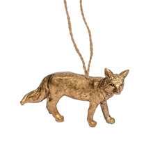 Ornament Fox Gold - 9.5cm