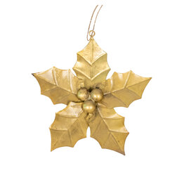 Ornament Leaf Gold - d15.5cm