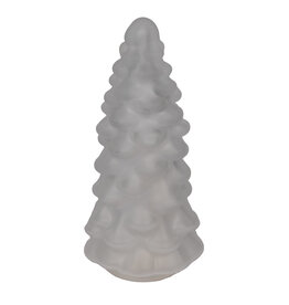 Frosted Glass Tree - 10 Led Battery Operated - 3 Assorted