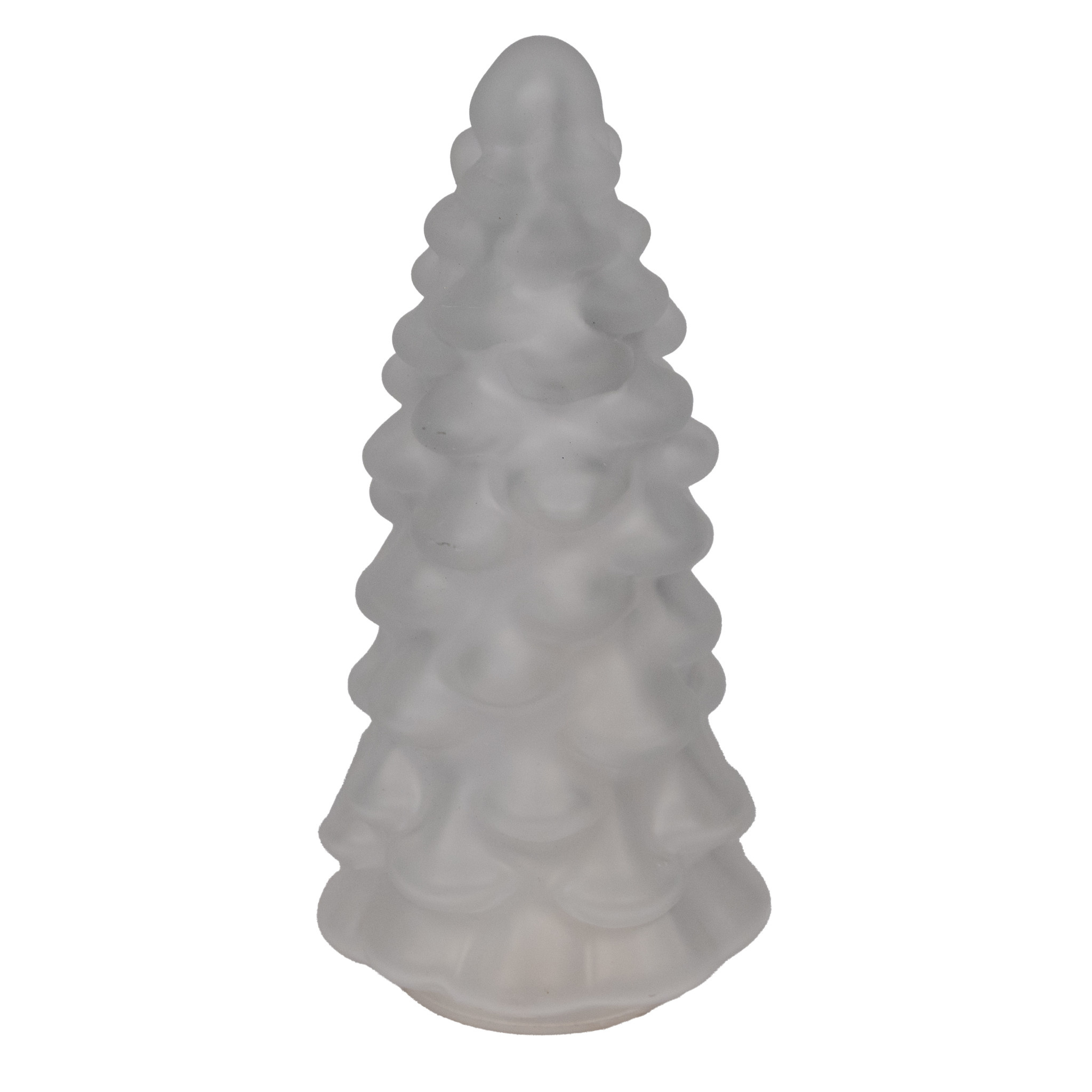 Frosted Glass Tree - 10 Led Battery Operated - 3 Assorted