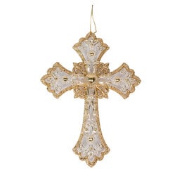 Jeweled Cross Ornament - 5"