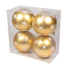 Christmas Ball Sparkle Star 100mm - Box of 4