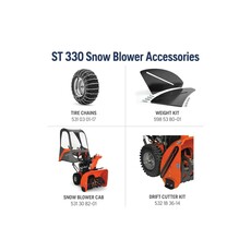 Husqvarna Husqvarna ST330 389cc/Elec. Start w/LED, Heated Hand Grips, 16" Tires