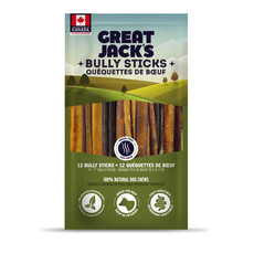 Great Jack's Bully Stick - Odor Free 6 Pack