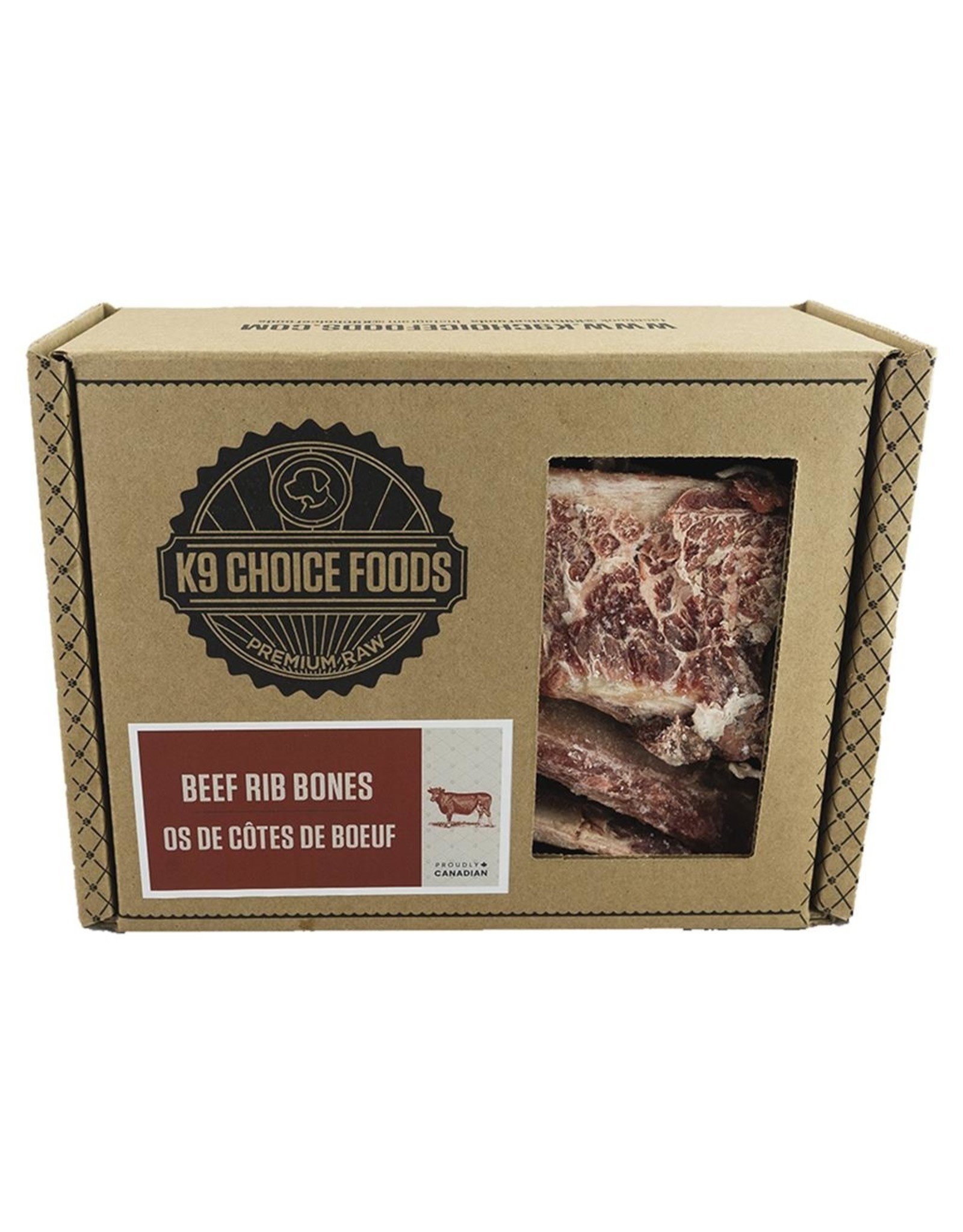 K9 Choice Frozen-Long Rib Bones 5-7" 1.36kg