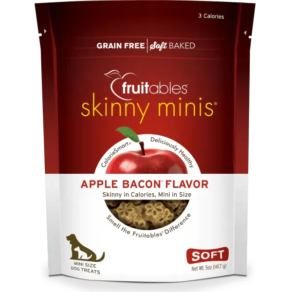 Fruitables Skinny Minis Apple Bacon Chewy Treats 141 g
