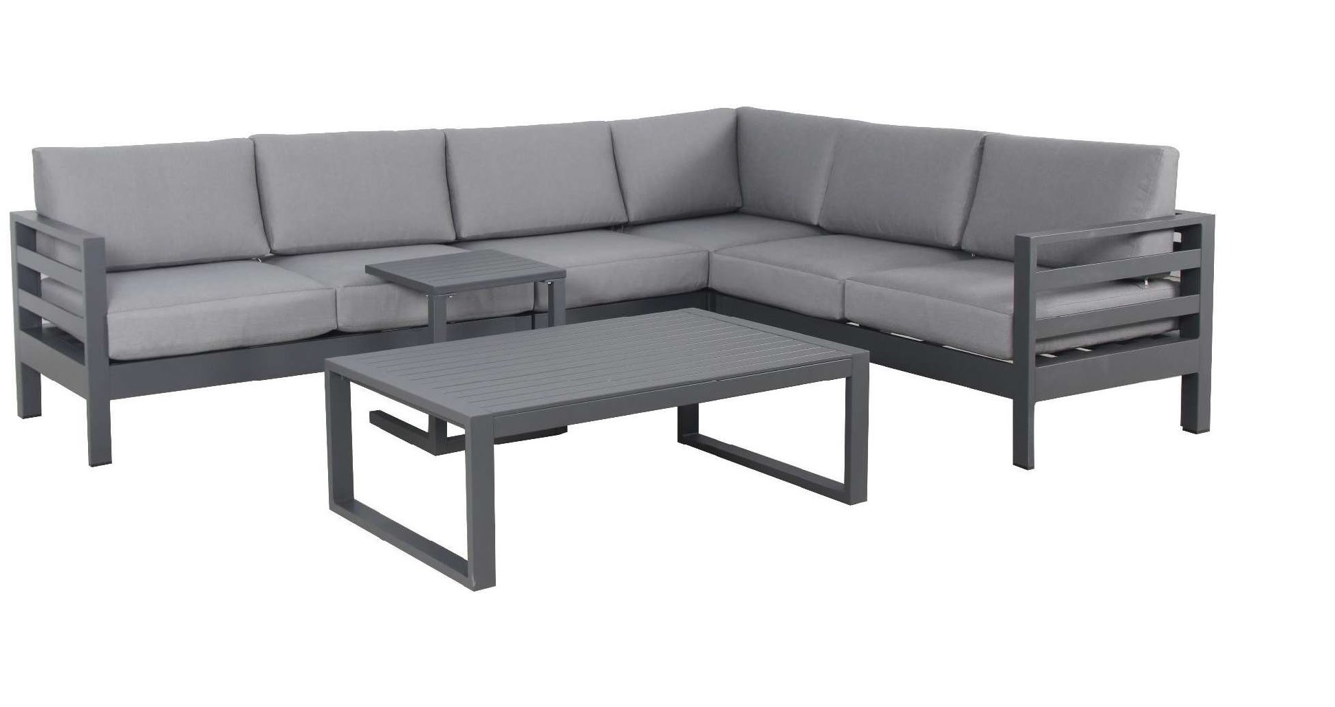 Holland Imports Beta Patio Lounge Set - Grey