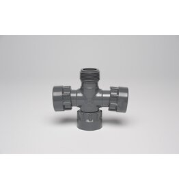 Manifold Fitting - Cross - 1'' Swivel x 1'' MIPT x 1'' Swivel x 1'' Swivel