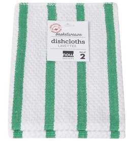 Danica Dishcloth - Set of 2  Basketweave Greenbriar