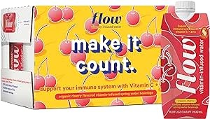 Flow Hydration Flow Water - Vitamin Infused - Organic Cherry - Box of 12