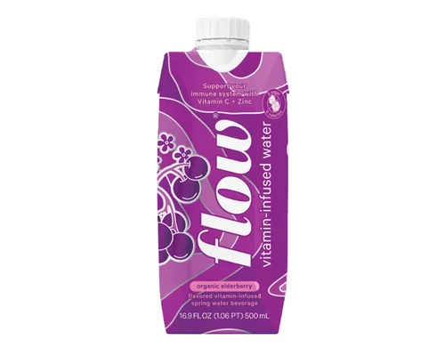 Flow Hydration Flow Water - Vitamin Infused - Organic Elderberry 500 ML