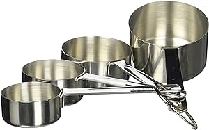 Danesco Measuring Cups - Set of 4 Stainless Steel
