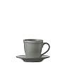 Tabo Cup and Saucer Grey
