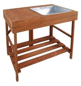 Hardwood potting table