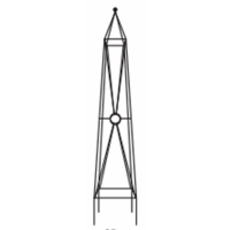 Pacific Rim Pacific Rim - Circle Design Black Obelisk Base
