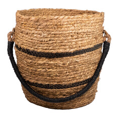 Basket  Large - Black Stripes with Handle 32x32x30