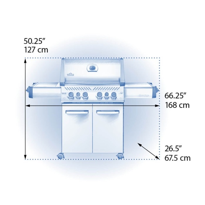 Napoleon Prestige 500 with Infrared Rear and Side Burners - Natural Gas - Stainless Steel