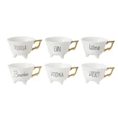 Creative Co-op Stoneware Footed Teacup - 6oz