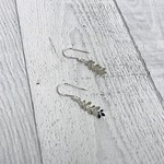 Sterling Silver Leaf Vine Dangle Earrings