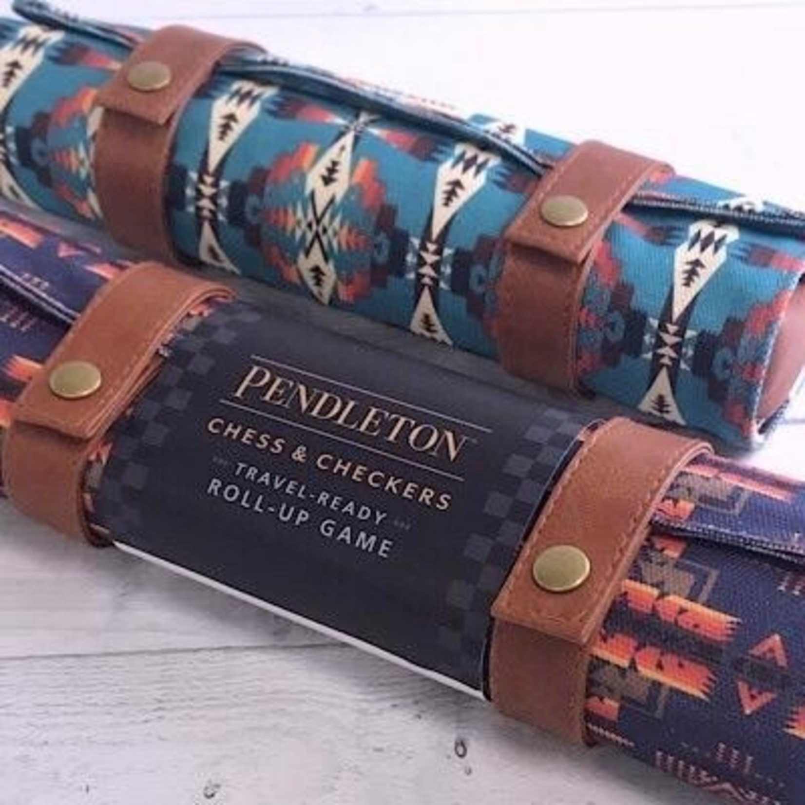 Pendleton Chess & Checkers: Travel-Ready Roll-Up Game