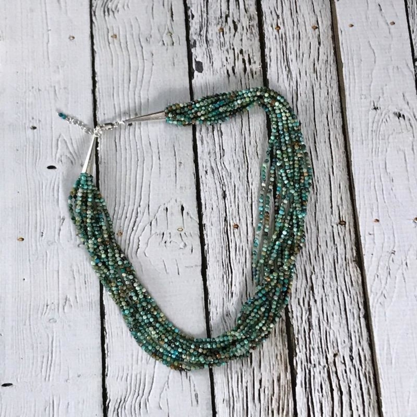 Multi-Strand Tiny Faceted Turquoise 