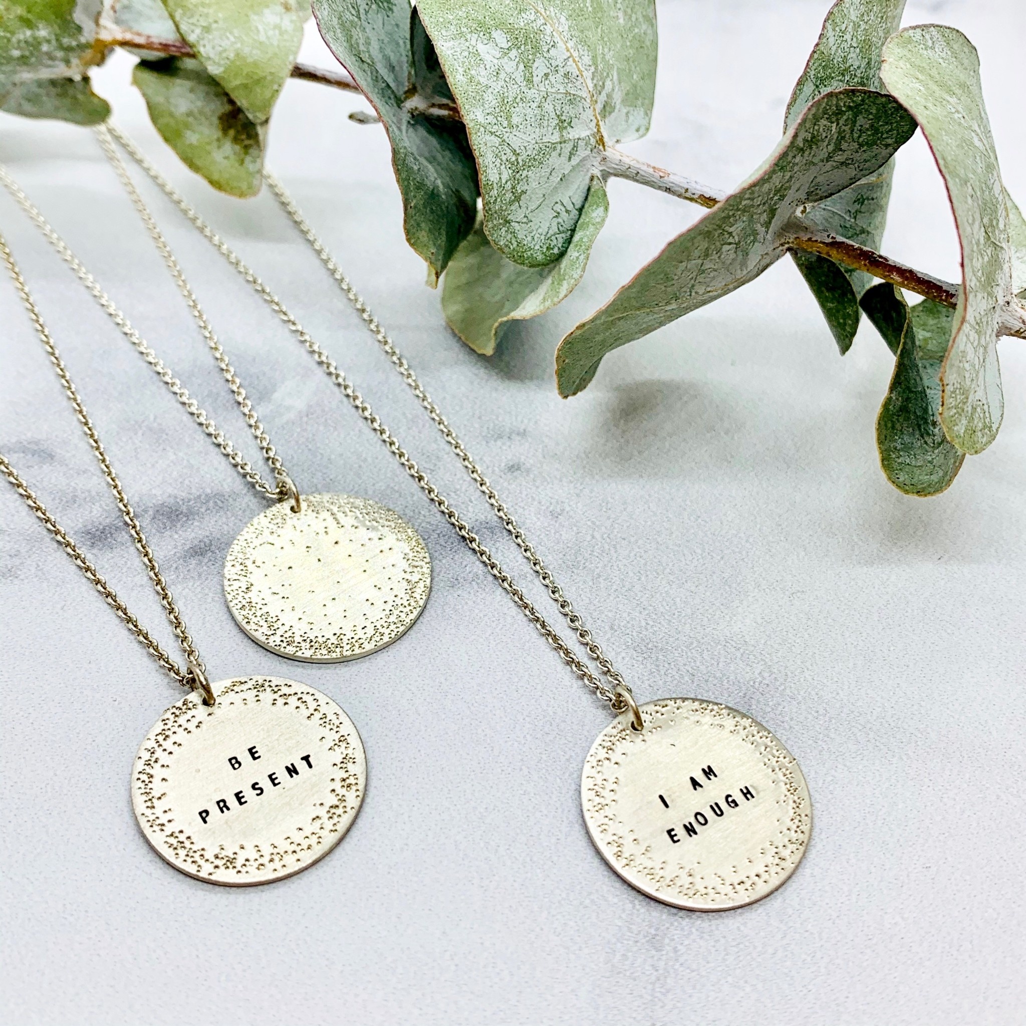 Sterling Silver Diamond Dusted Small 