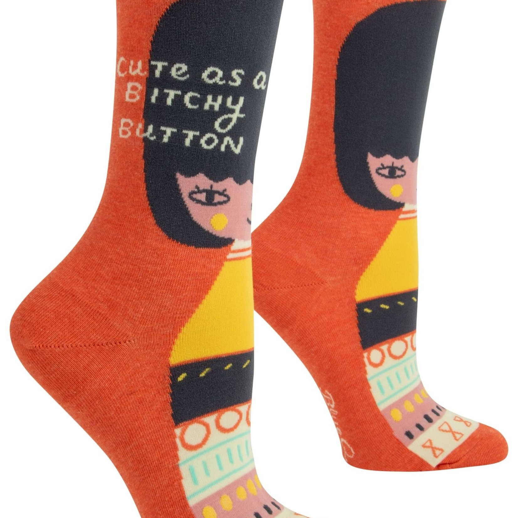 Bitchy Button Women's Crew Socks