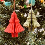 Paper Tree Ornaments 4"H