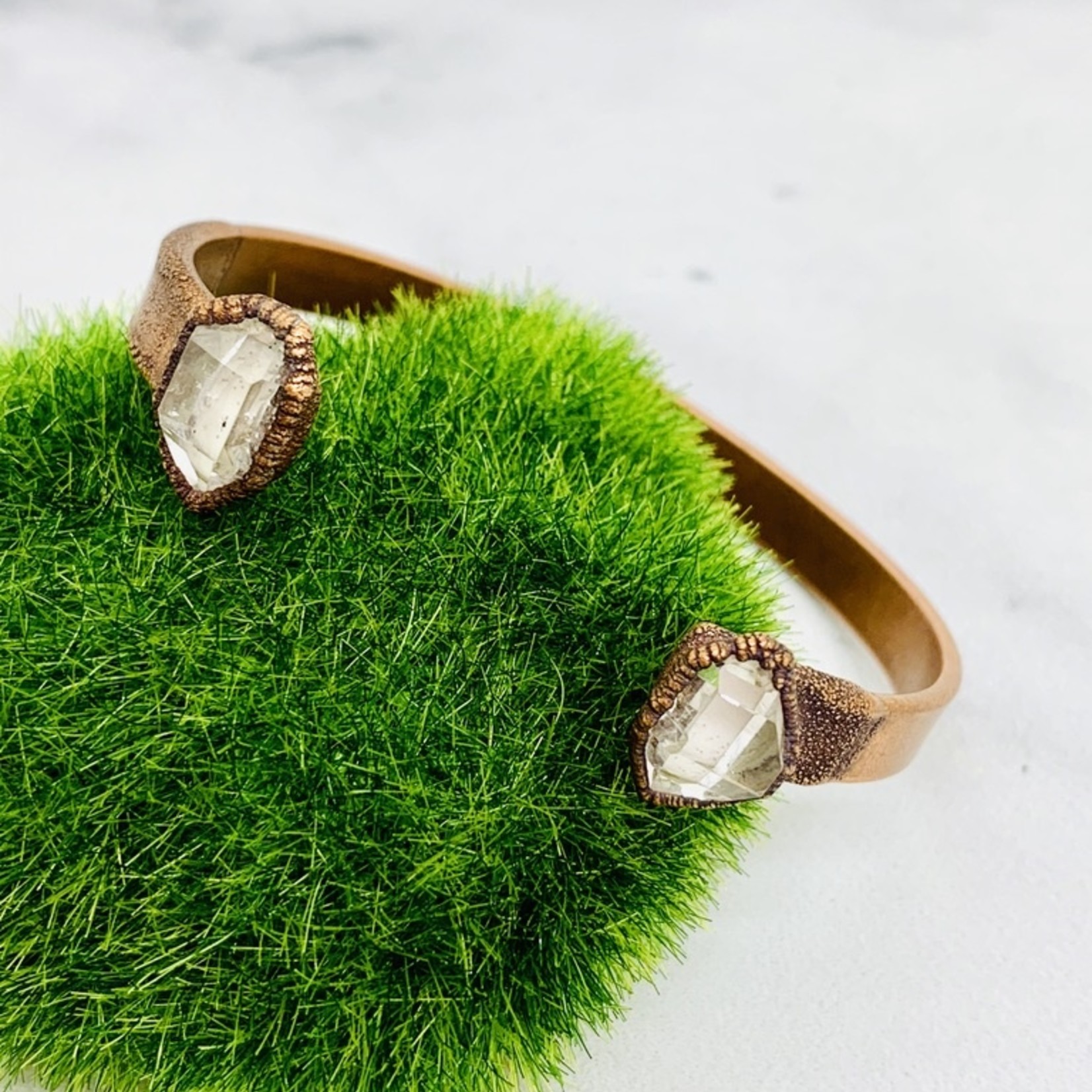 Copper Cuff Bracelet with Electroformed