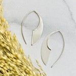 Nina Designs Sterling Silver Machete Earrings, 36x22mm
