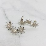 Native Gems CONSTELLATION ear crawlers in sterling silver with cz