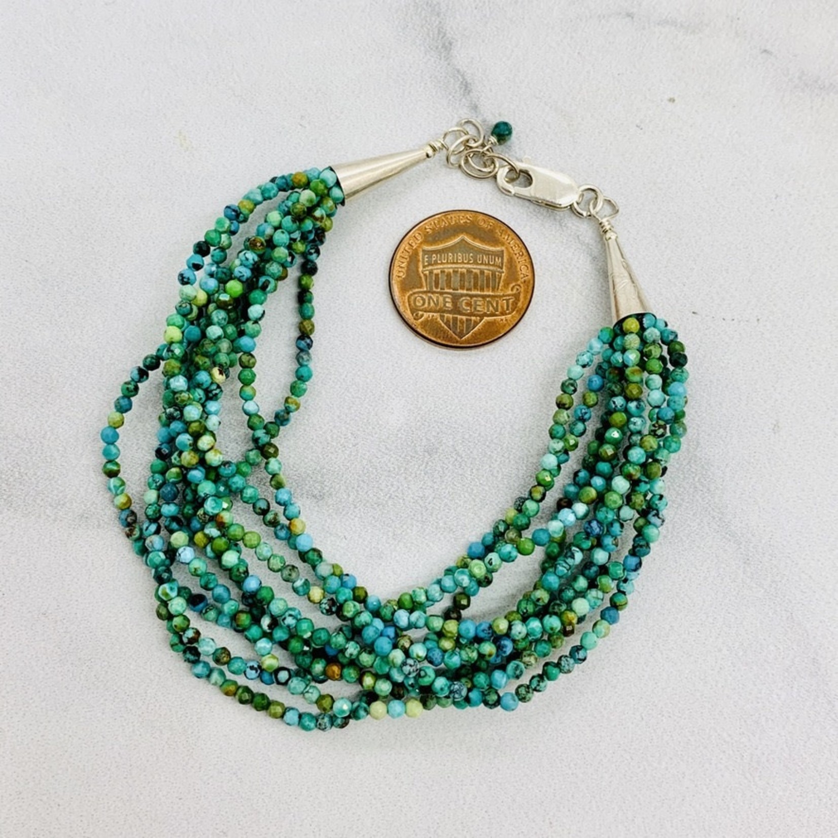 Multi-Strand Tiny Faceted Turquoise 