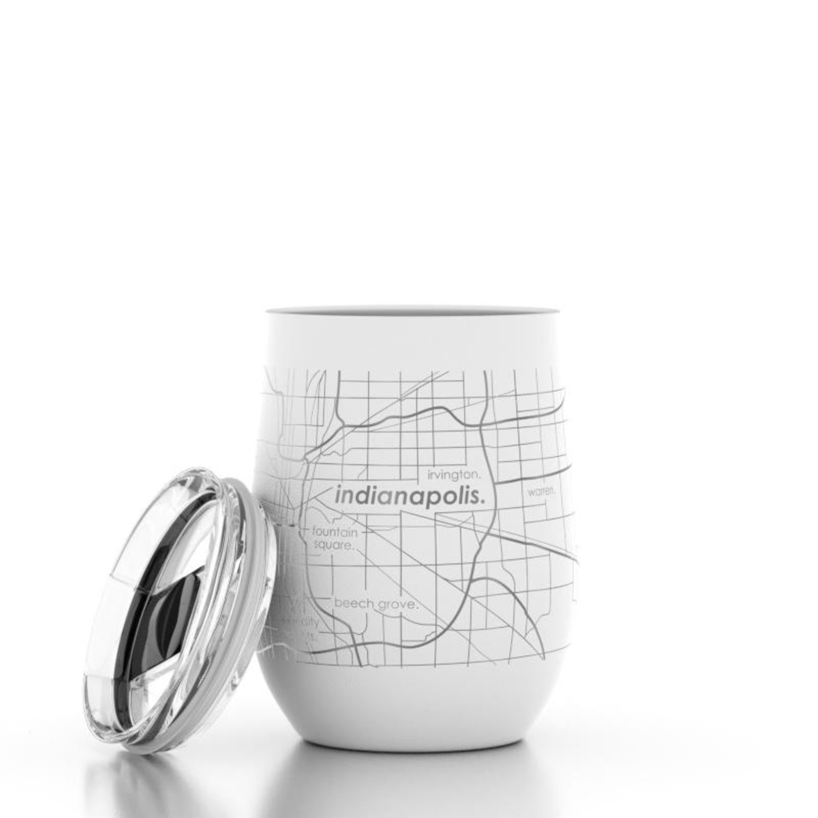 Indianapolis City Map Insulated Drinkware