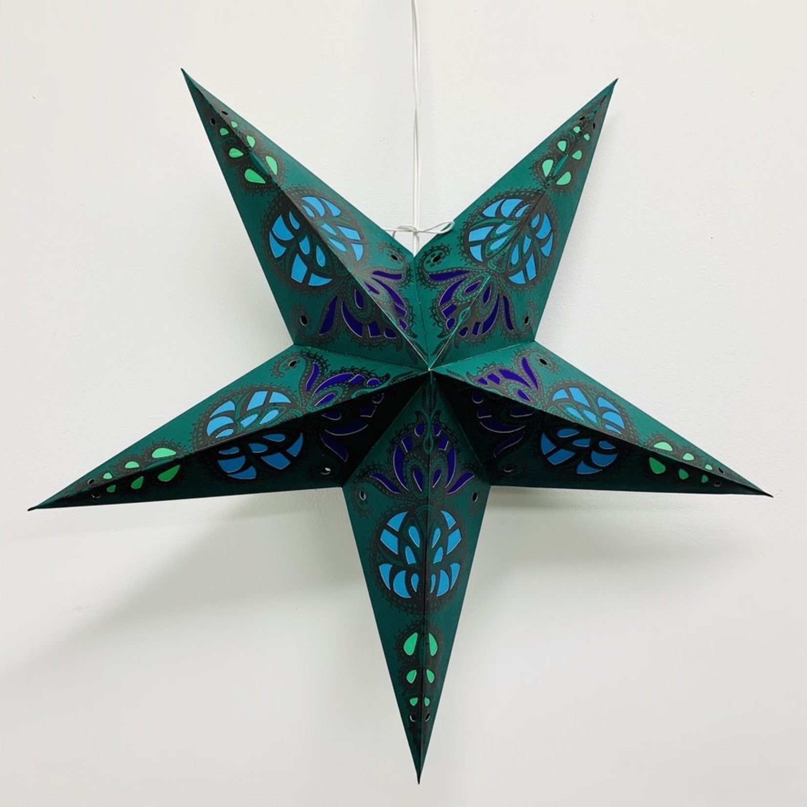Green Lotus Star Light with 12' Cord