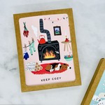 Boxed Keep Cozy Hearth Holiday Cards
