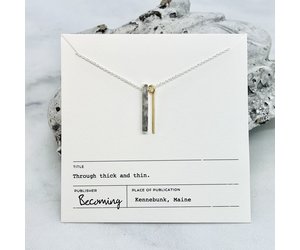 Through Thick \u0026 Thin Necklace - Silver 