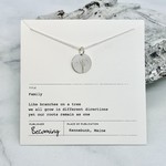 Becoming Jewelry Family Tree Necklace, Silver
