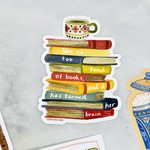 She is Too Fond of Books Sticker