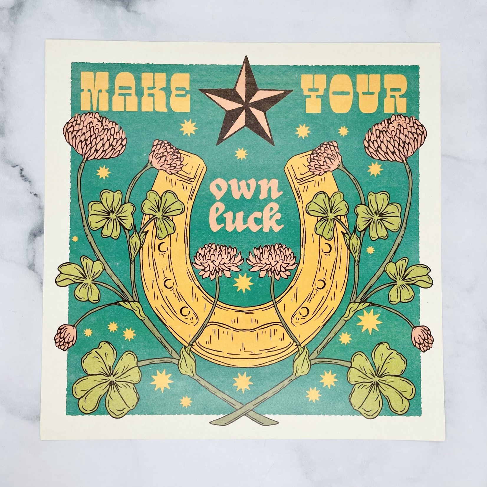 cai + jo Make Your Own Luck Print 12" x 12"