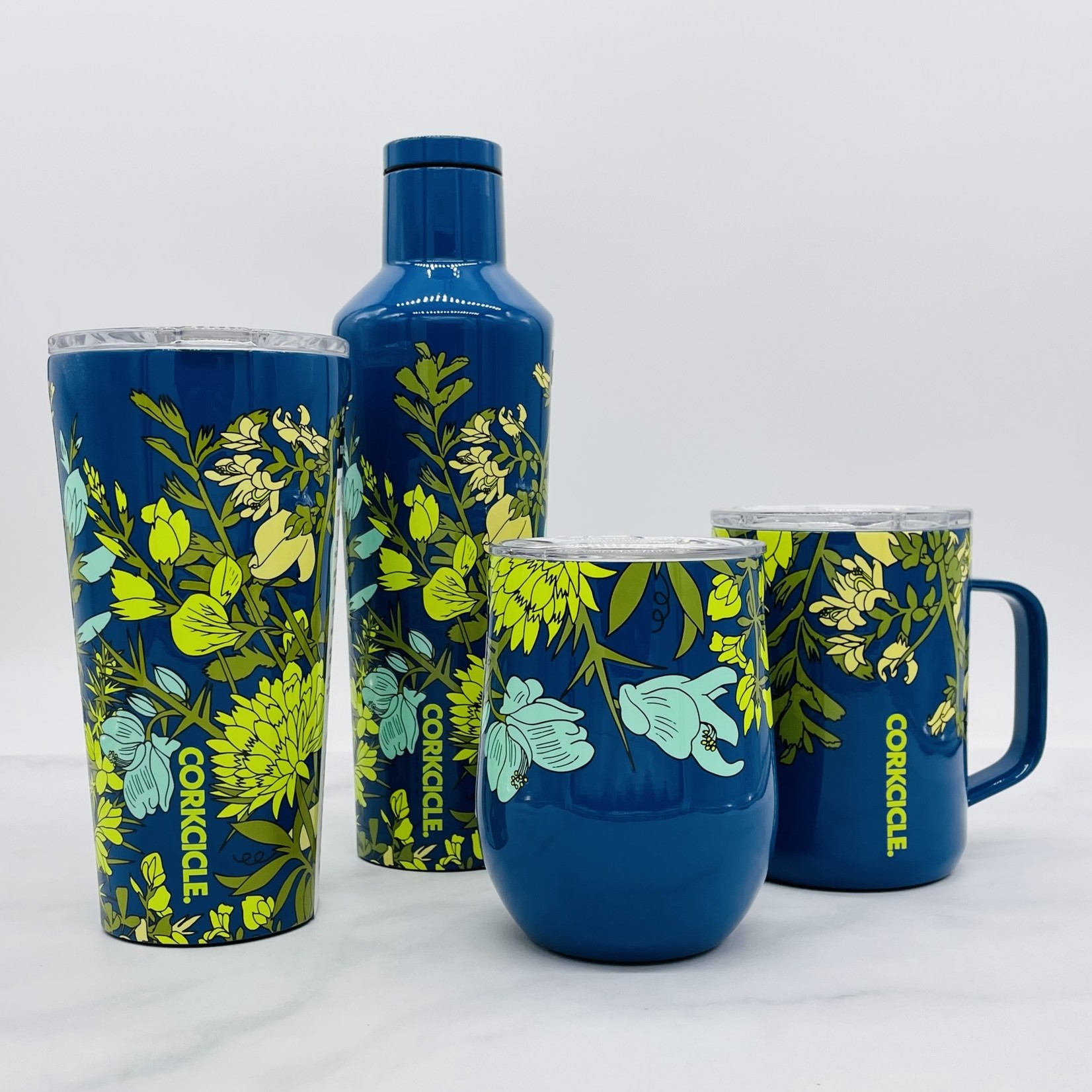 Blue Wildflower Insulated Drinkware