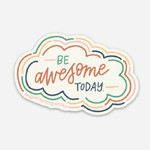 Lettering Works Be Awesome Today Sticker