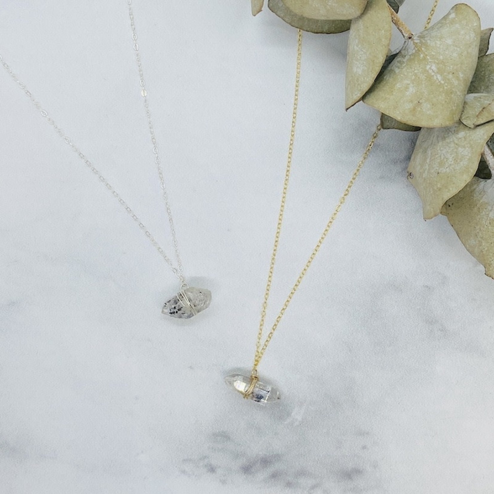 Laura Stark Designs Herkimer Diamond Nugget Necklace, Sterling