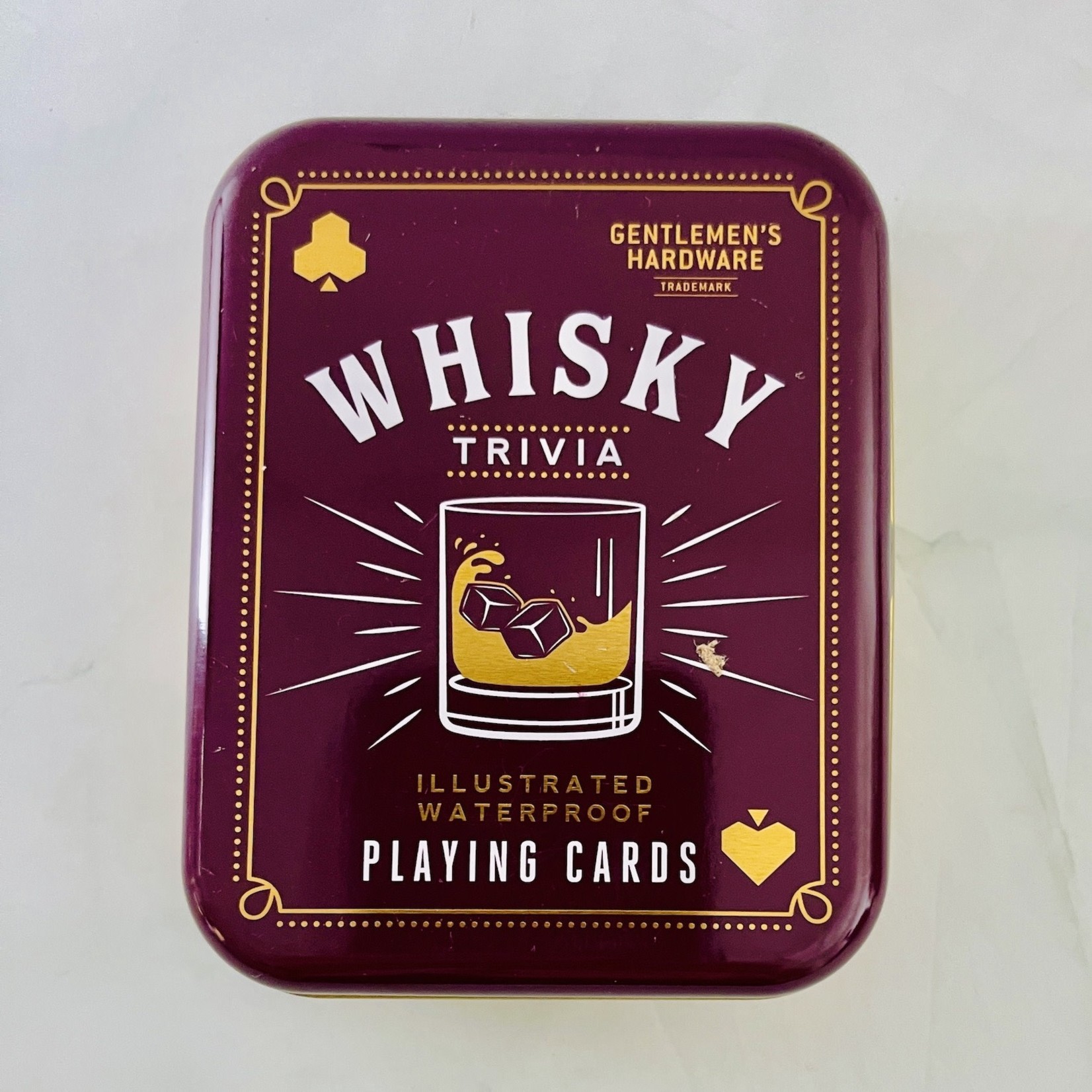 Gentlemens Hardware Whisky Trivia Playing Cards