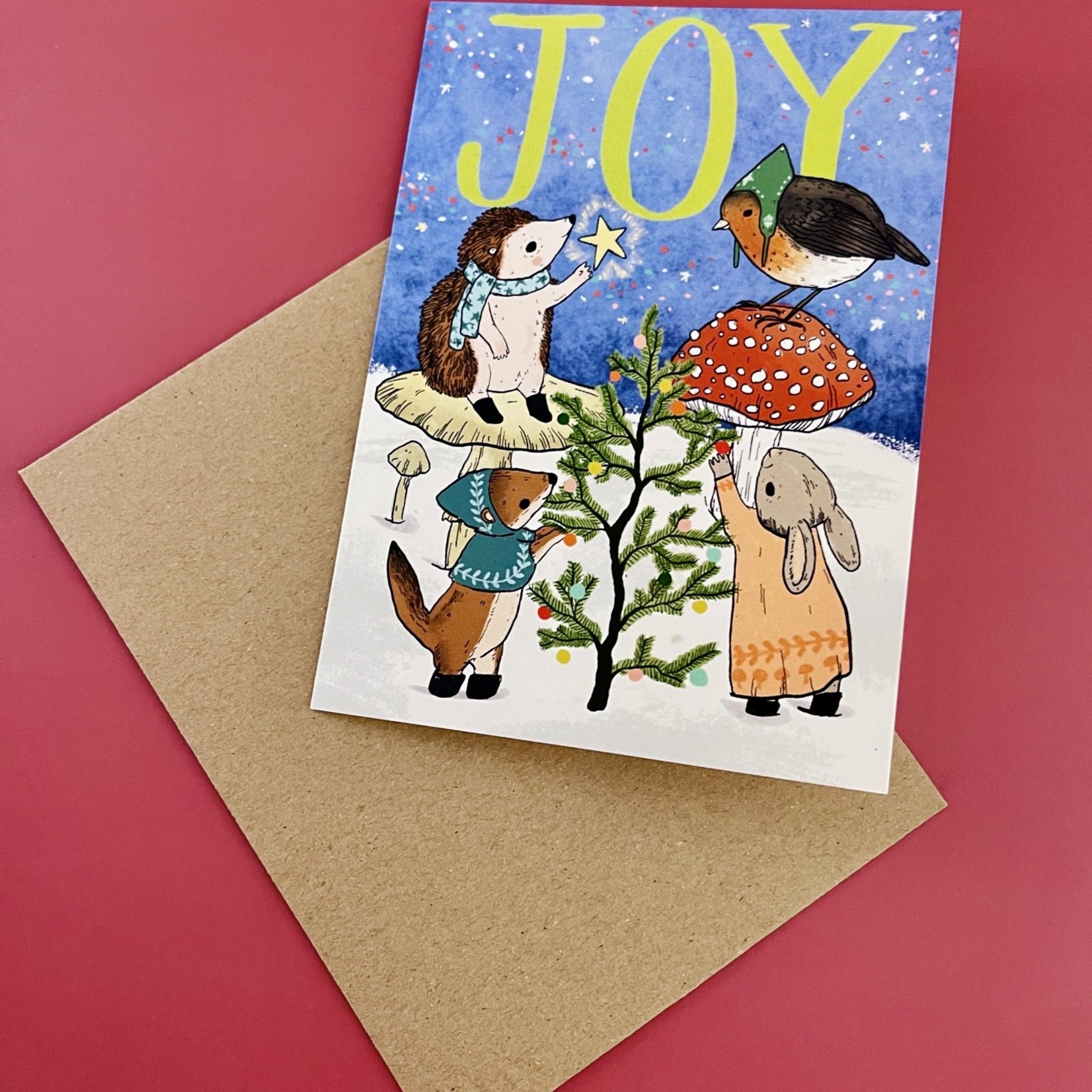 Marika Paz Illustration Joy holiday card